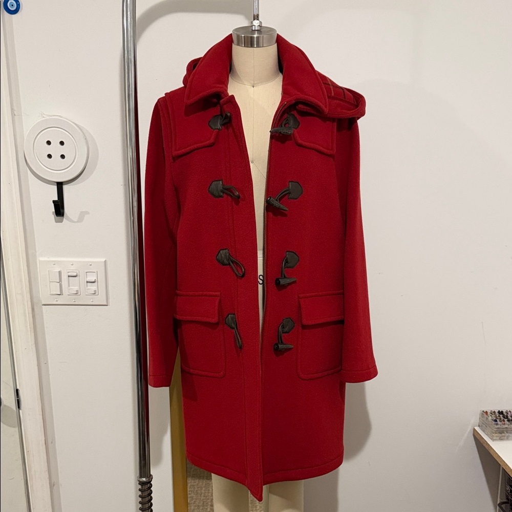 346 Brook Brothers Red Toggle Coat